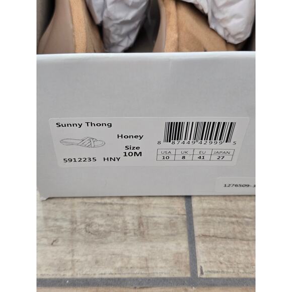 Minnetonka New Sunny Thong Sandals Flip flops size 10 Leather - Picture 6 of 7